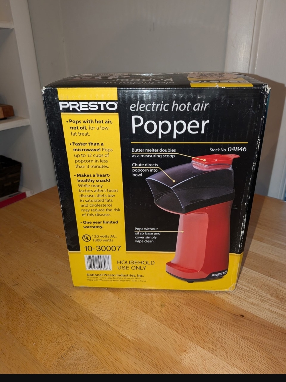 Presto Electric Hot Air Popper - Red